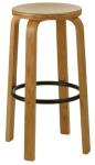 Cafe barstool wood seat